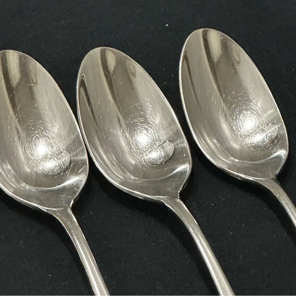 Dansk Escapade Stainless Flatware 5 Oval Soup Spoons Glossy 7 1/4”
